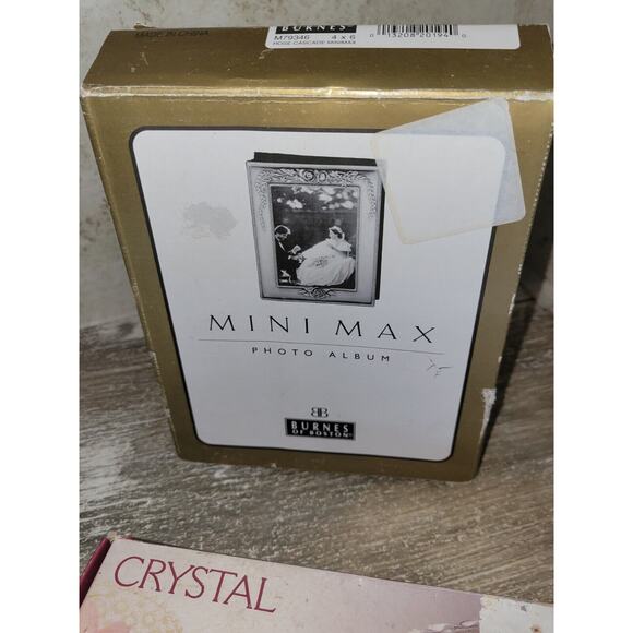 Lot Of Vintage In Packaging Crystal Candle Holders Burns Photo Album And... - Picture 5 of 8